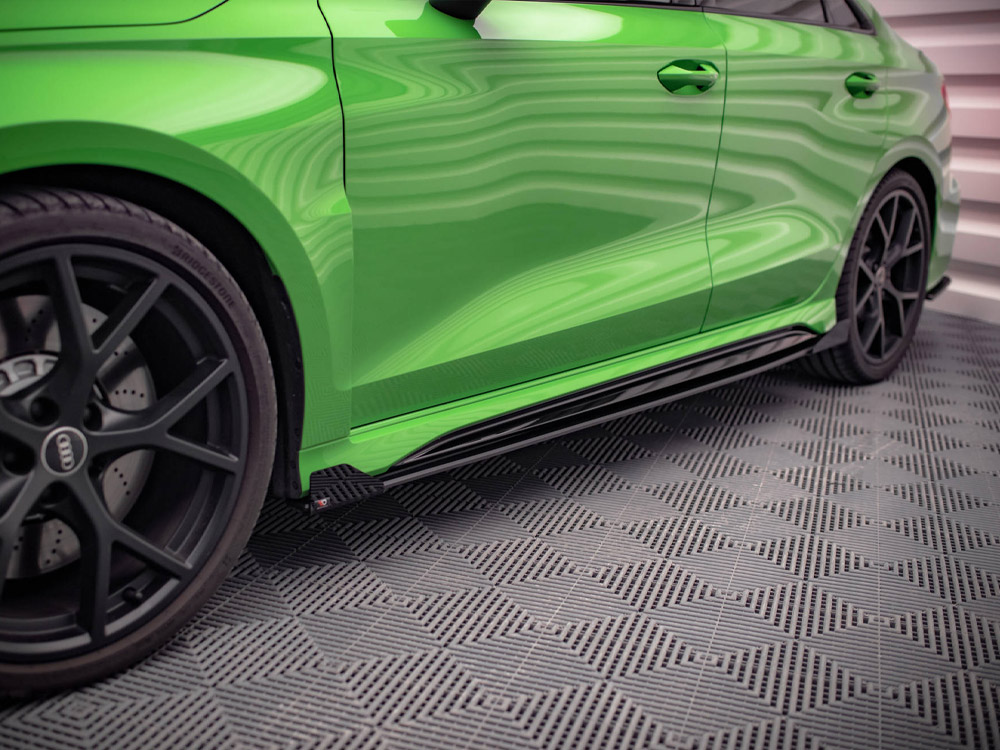 Street PRO Side Skirts Diffusers + Flaps Audi RS3 Sedan 8Y - 4 