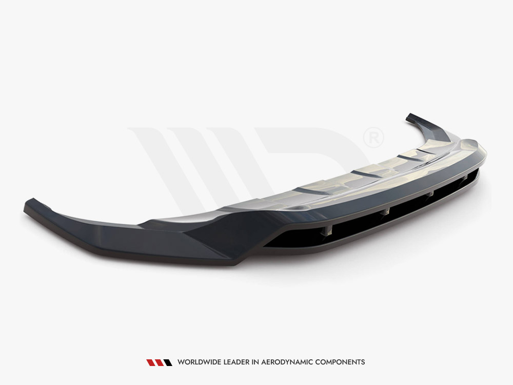 Maxton Design Front Splitter Gloss Black ABS For VW Touareg R-Line MK3 – Genuine