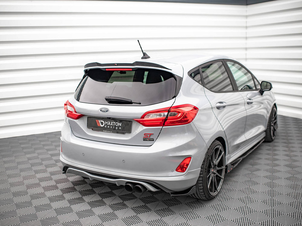 Rear Side Splitters V.1 Ford Fiesta Mk8 ST - Carbon Look - 2 