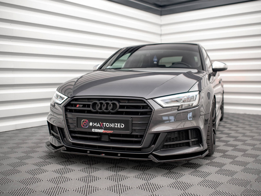 Front Splitter V.1 Audi S3 / A3 S-Line Sportback 8V Facelift - 2 