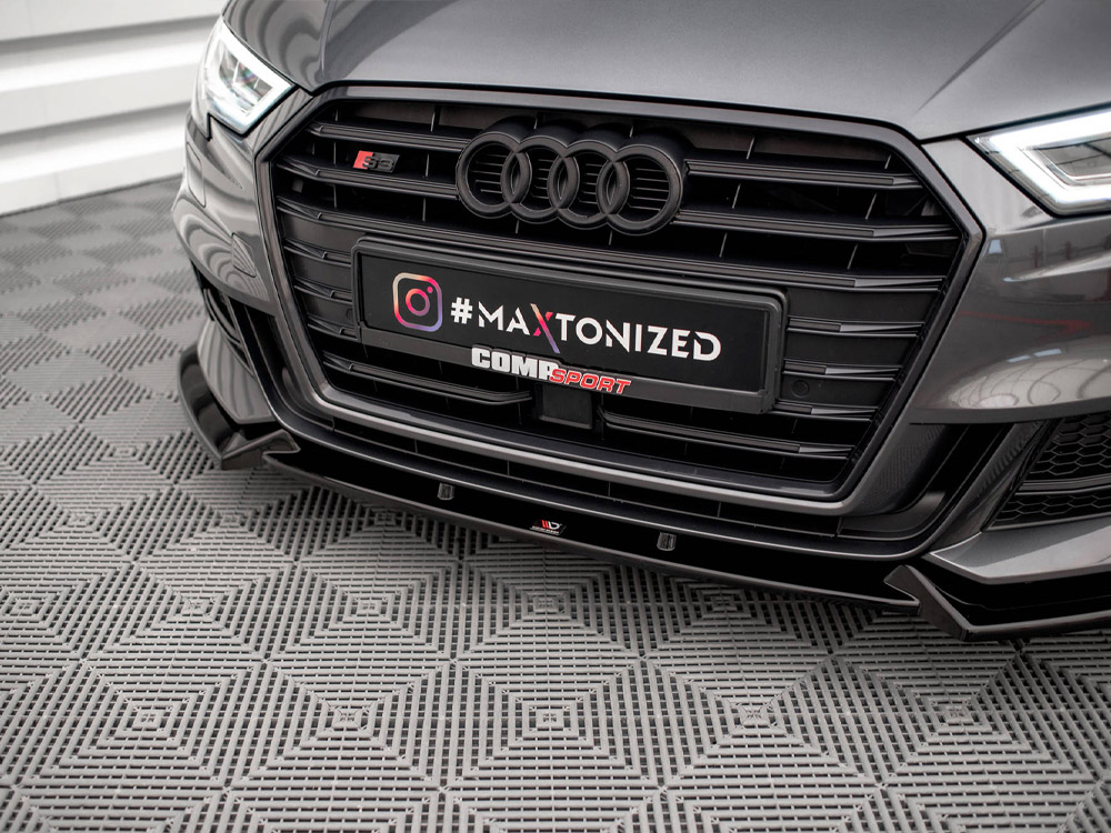Front Splitter V.1 Audi S3 / A3 S-Line Sportback 8V Facelift - 4 
