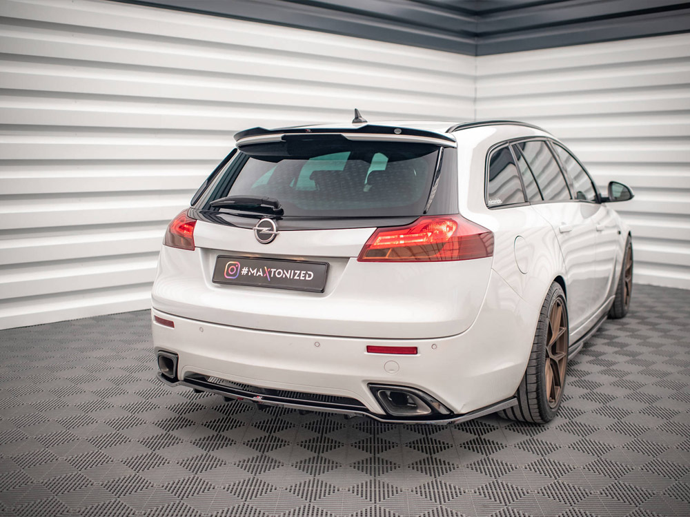 Rear Splitter (Vertical Bars) Opel / Vauxhall Insignia OPC Mk1 Estate - Textured - 2 