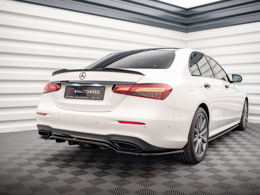 Rear Splitter (Vertical Bars) Mercedes E AMG-Line Sedan W213 Facelift - 2 