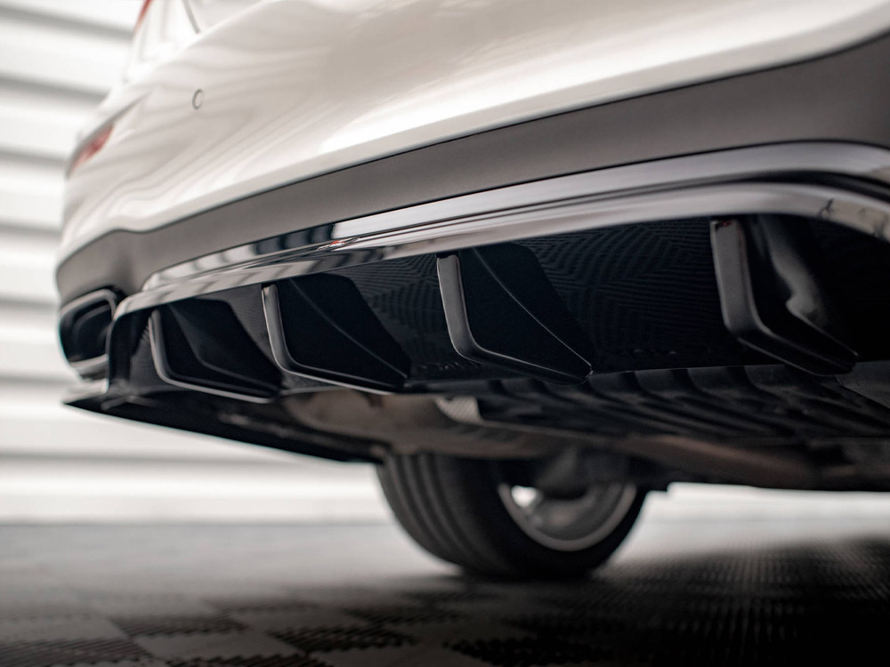 Rear Splitter (Vertical Bars) Mercedes E AMG-Line Sedan W213 Facelift - 6 