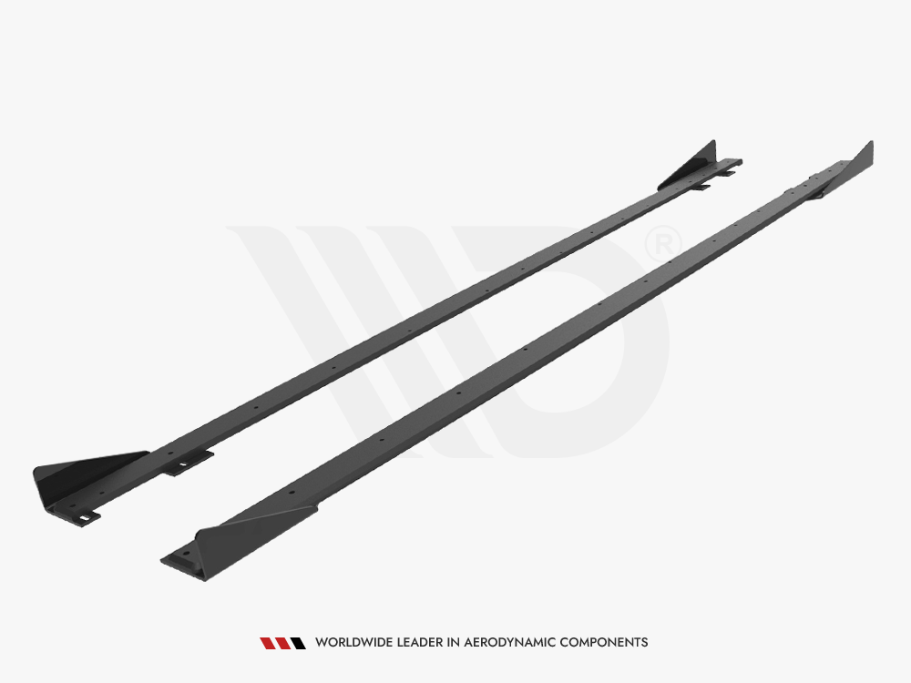 Street PRO Side Skirts Diffusers + Flaps Ford Fiesta ST Mk6 - 5 