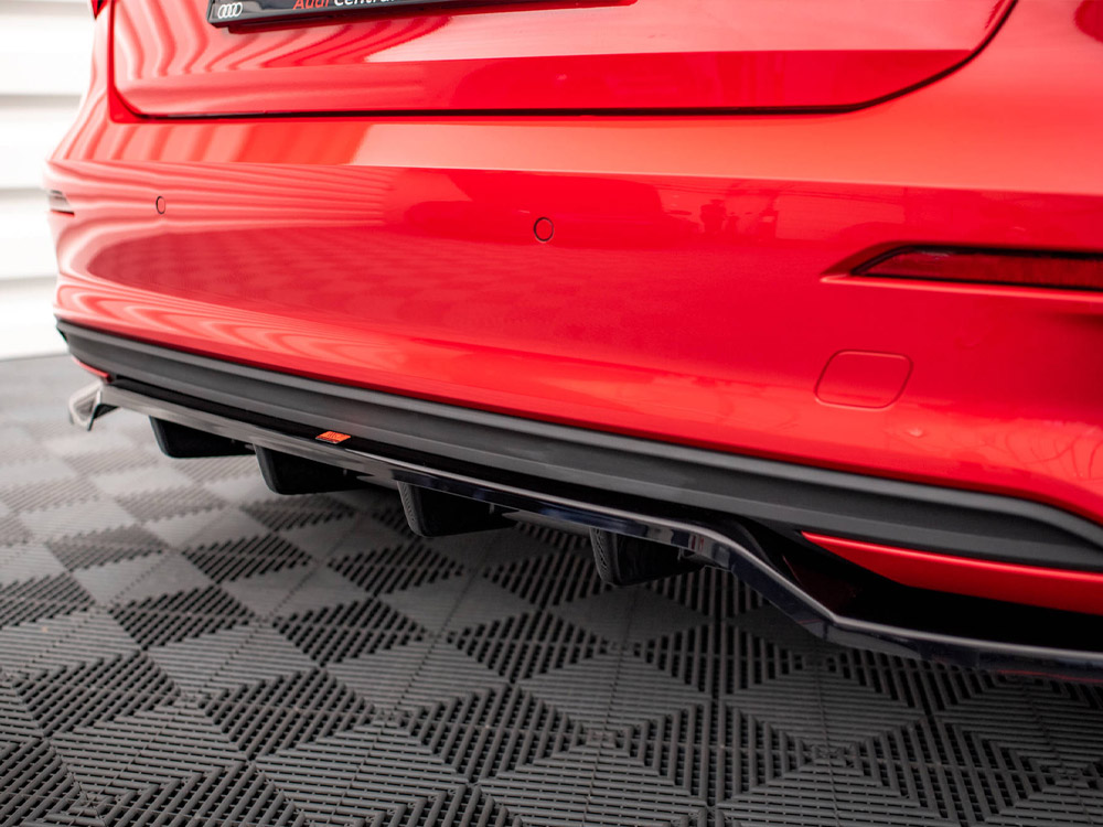 Central Rear Splitter (Vertical Bars) Audi A3 Sportback 8Y - 4 