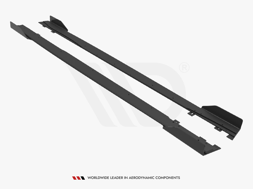 Street PRO Side Skirts Diffusers + Flaps Mercedes A35 AMG / AMG-Line Aero Pack W177 - 5 