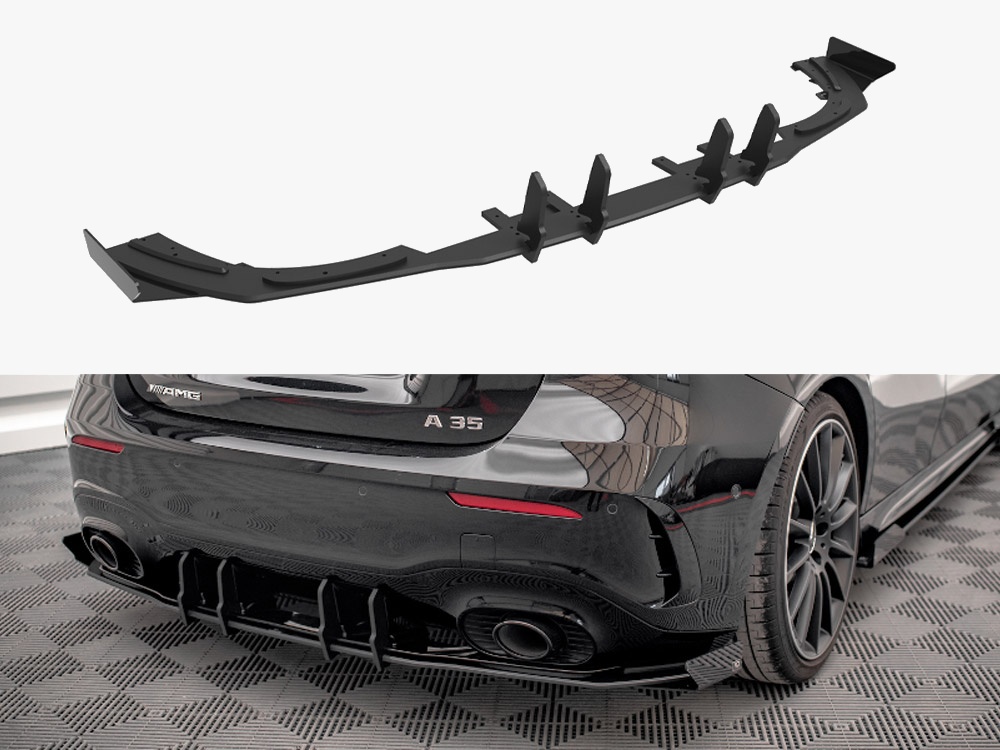 Street PRO Rear Valance + Flaps Mercedes A35 AMG Hatchback Aero Pack W177 - 1 