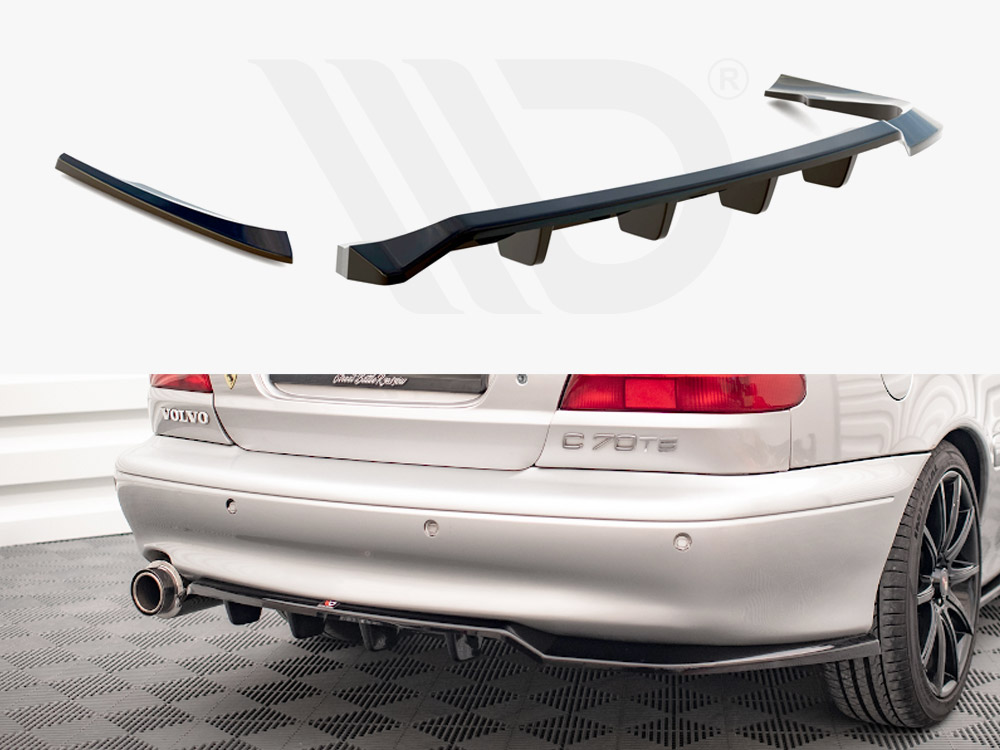 Central Rear Splitter (Vertical Bars) Volvo C70 Mk1 - 1 