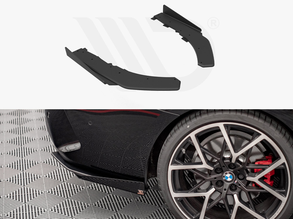 Street Pro Rear Side Splitters + Flaps BMW 4 M-Pack G22 - 1 