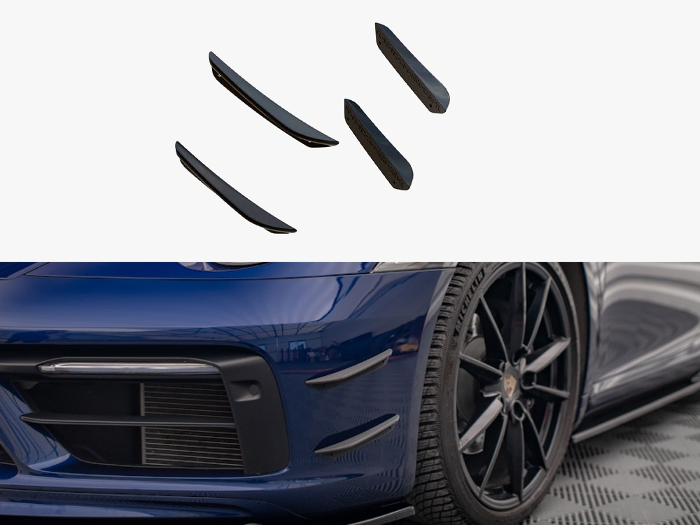 Front Bumper Wings (Canards) Porsche 911 Carrera Aero 992 - 1 