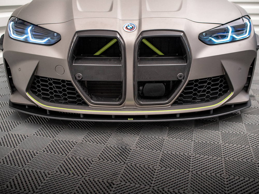 Street PRO Front Splitter BMW M4 G82 / M3 G80 - Black-Red - 4 