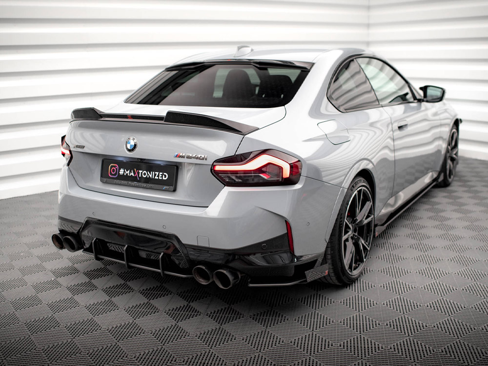 Street Pro Rear Side Splitters + Flaps BMW 2 Coupe M240i G42 - 2 