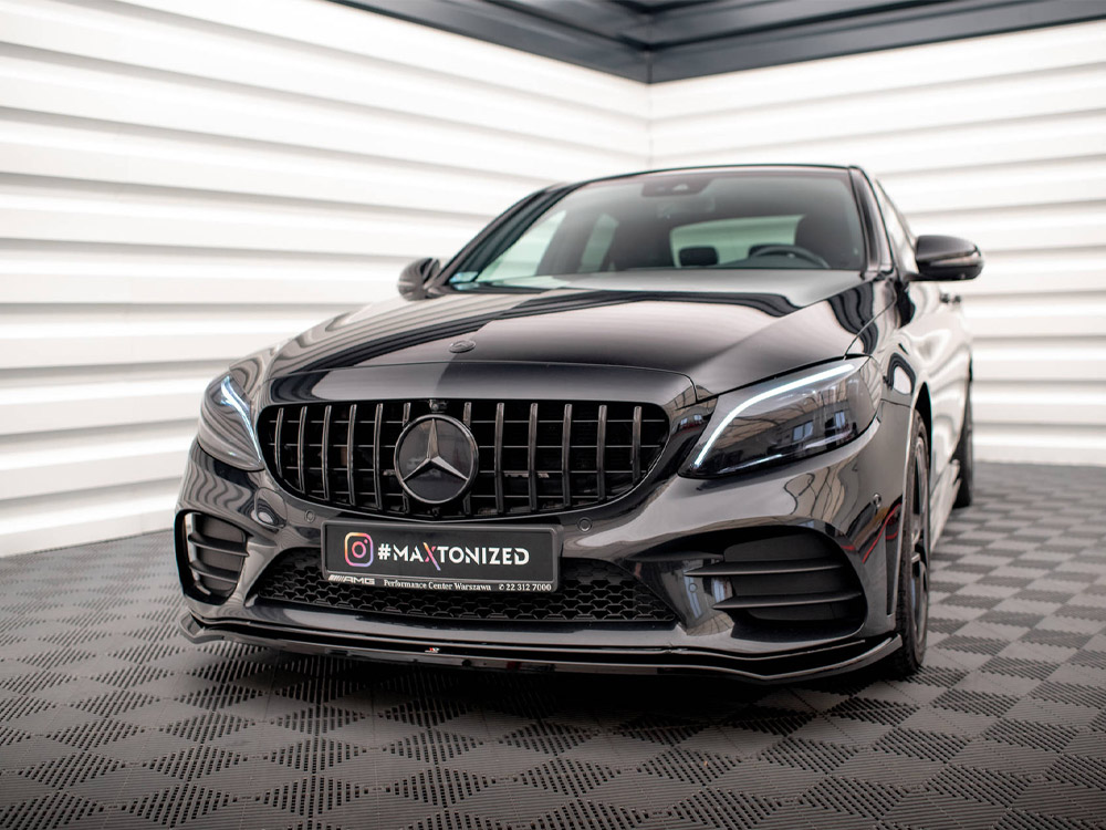 Front Splitter V.1 Mercedes-Benz C AMG Line Sedan / Coupe / Estate W205 / C205 / S205 Facelift - 2 