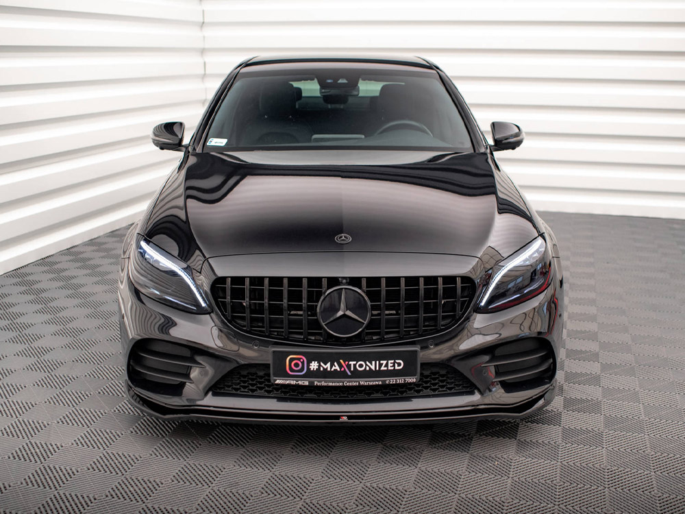 Front Splitter V.1 Mercedes-Benz C AMG Line Sedan / Coupe / Estate W205 / C205 / S205 Facelift - 3 