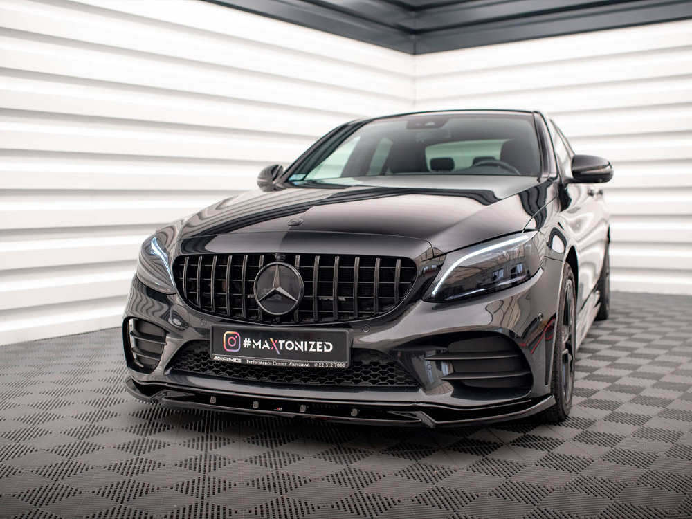 Front Splitter V.2 Mercedes-Benz C AMG Line Sedan / Coupe / Estate W205 / C205 / S205 Facelift - 2 