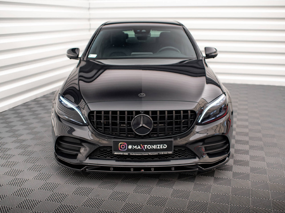 Front Splitter V.2 Mercedes-Benz C AMG Line Sedan / Coupe / Estate W205 / C205 / S205 Facelift - 3 