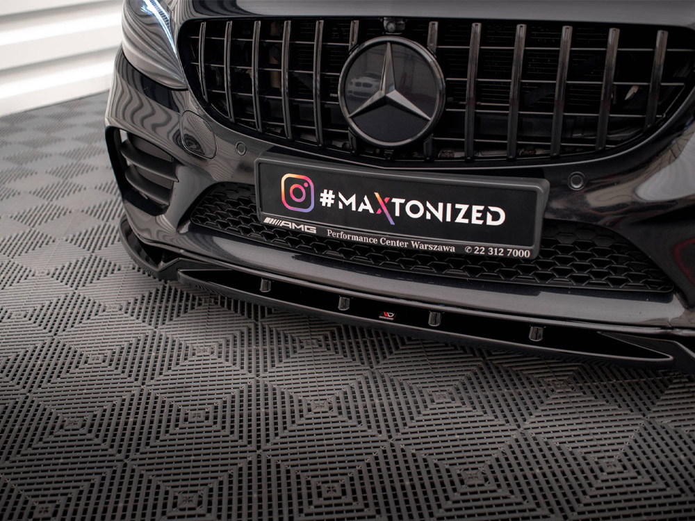 Front Splitter V.2 Mercedes-Benz C AMG Line Sedan / Coupe / Estate W205 / C205 / S205 Facelift - 4 