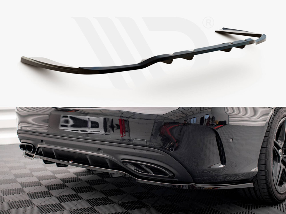 Rear Splitter (Vertical Bars) Mercedes C AMG Line W205 Facelift - 1 