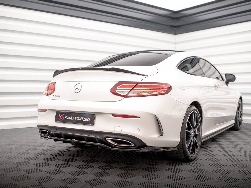 Rear Splitter (Vertical Bars) Mercedes C Coupe AMG-Line C205 Facelift - 2 