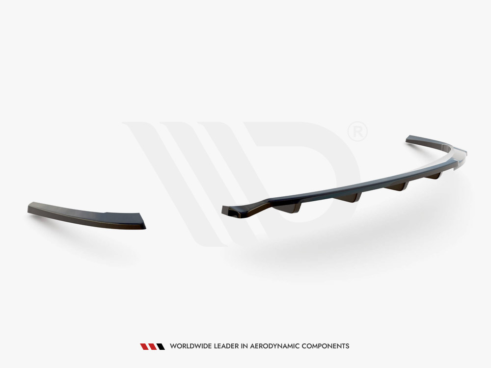 Central Rear Splitter (Vertical Bars) Audi A5 Coupe 8T Facelift - 7 