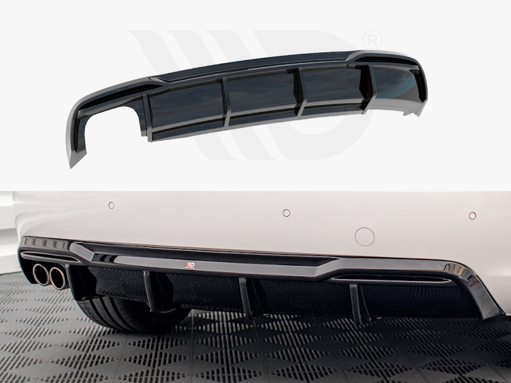 Rear Valance Audi A5 8T Facelift (Version with dual exhausts on one side) - 1 
