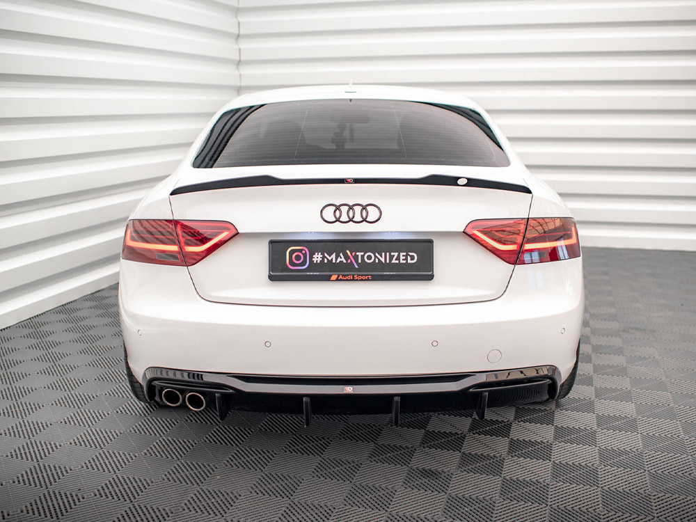 Rear Valance Audi A5 8T Facelift (Version with dual exhausts on one side) - 3 