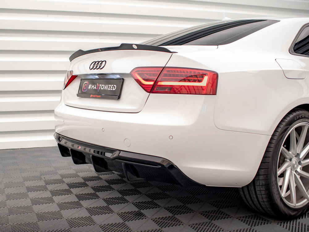 Rear Valance Audi A5 8T Facelift (Version with dual exhausts on one side) - 4 