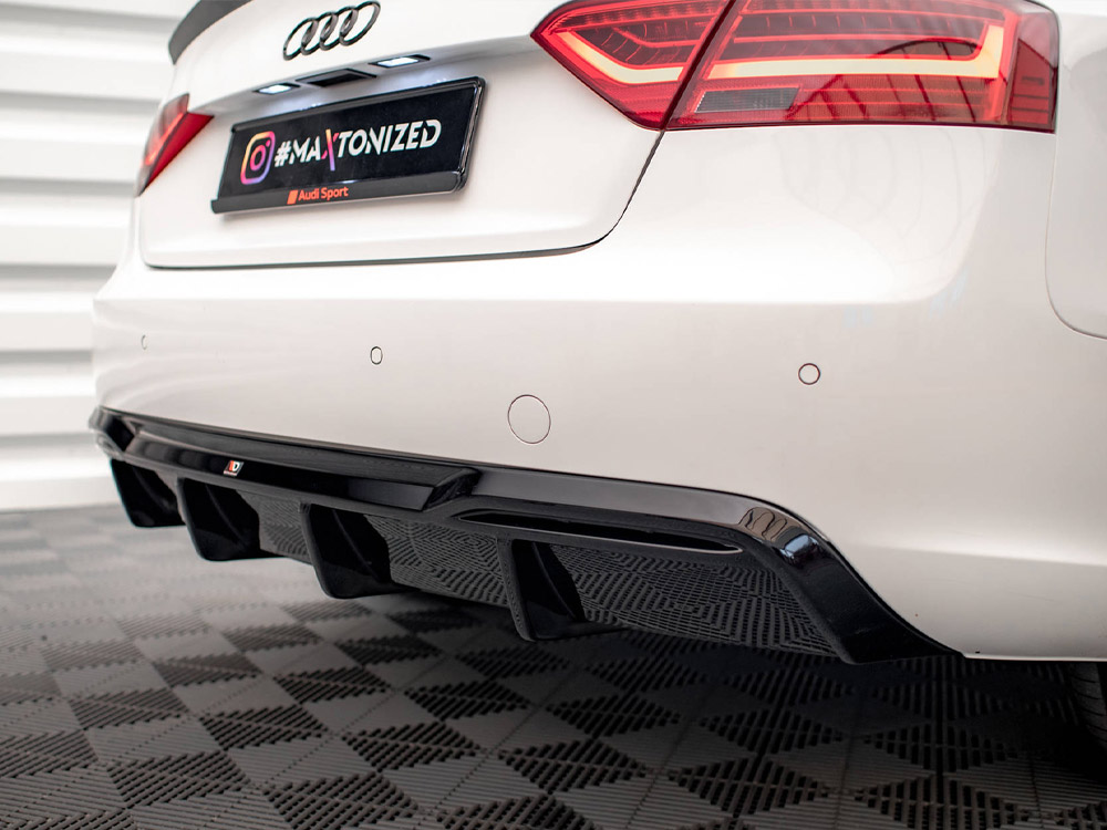 Rear Valance Audi A5 8T Facelift (Version with dual exhausts on one side) - 5 