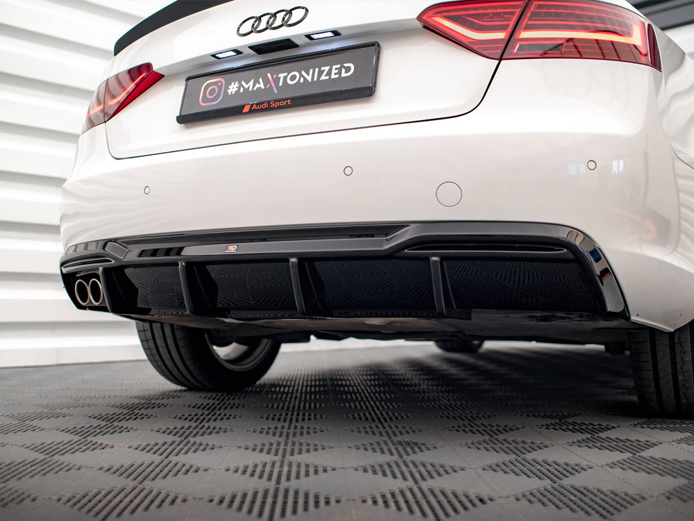 Rear Valance Audi A5 8T Facelift (Version with dual exhausts on one side) - 6 