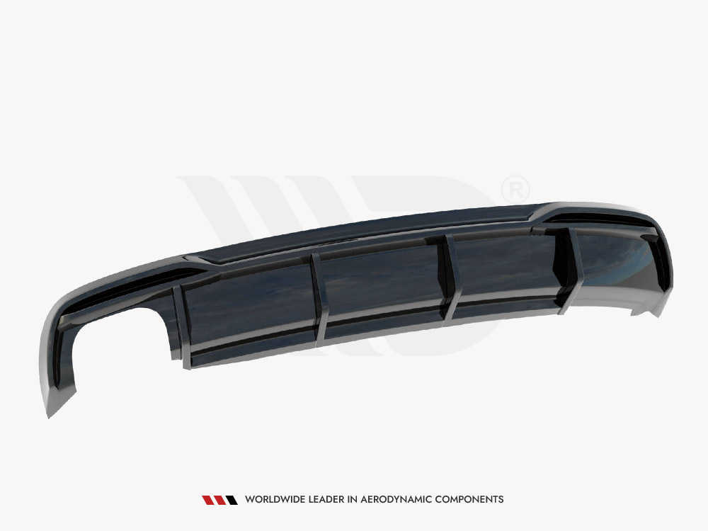 Rear Valance Audi A5 8T Facelift (Version with dual exhausts on one side) - 7 