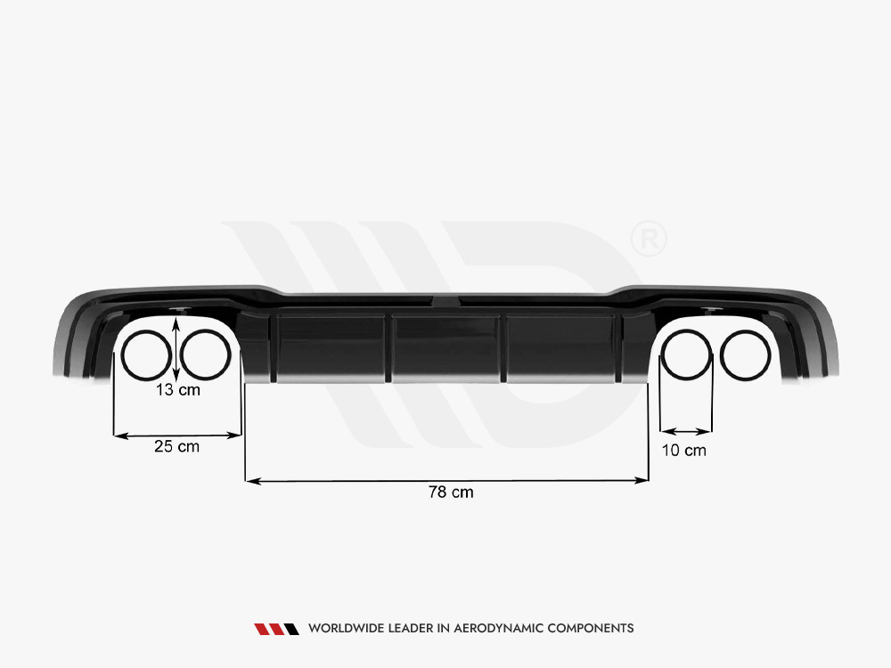 Rear Valance + Milltek Sport Resonated Exhaust Audi RS3 Sportback 8V Facelift - 9 