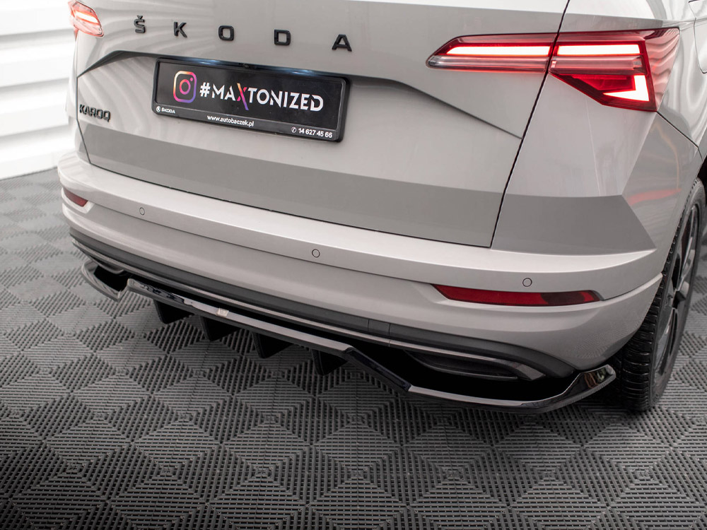 Rear Splitter (Vertical Bars) Skoda Karoq Sportline Mk1 Facelift - 3 