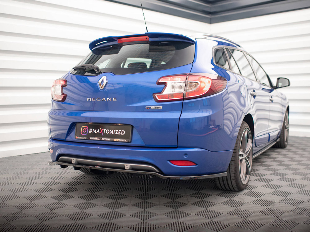 Rear Splitter (Vertical Bars) Renault Megane GT Line Grandtour Mk3 Facelift - 2 