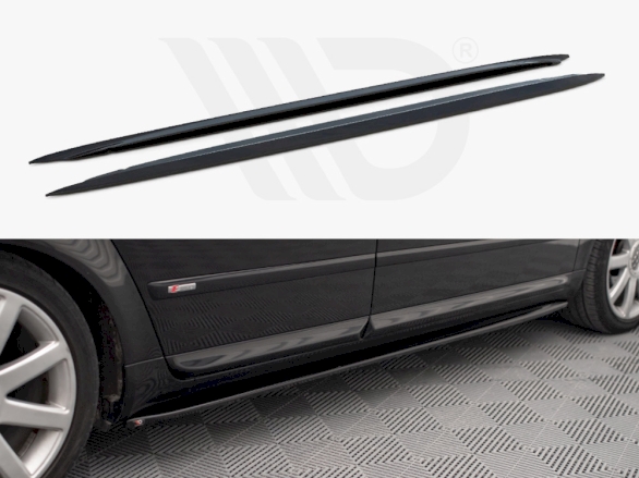 Side Skirts Diffusers V.1 Audi S4 / A4 / A4 S-Line B6 / B7