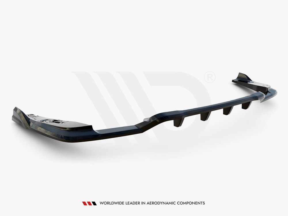 Central Rear Splitter (Vertical Bars) V.2 BMW X4 M40i G02 - 5 