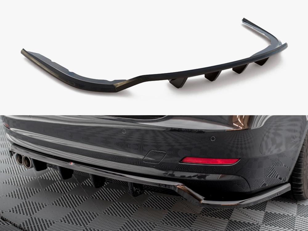 Central Rear Splitter (Vertical Bars) BMW 4 Gran Coupe F36 - 1 