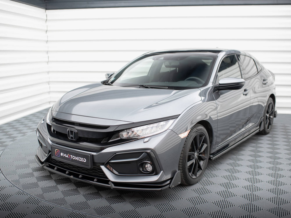 Front Splitter V.1 + Flaps Honda Civic Sport Mk 10 - 2 