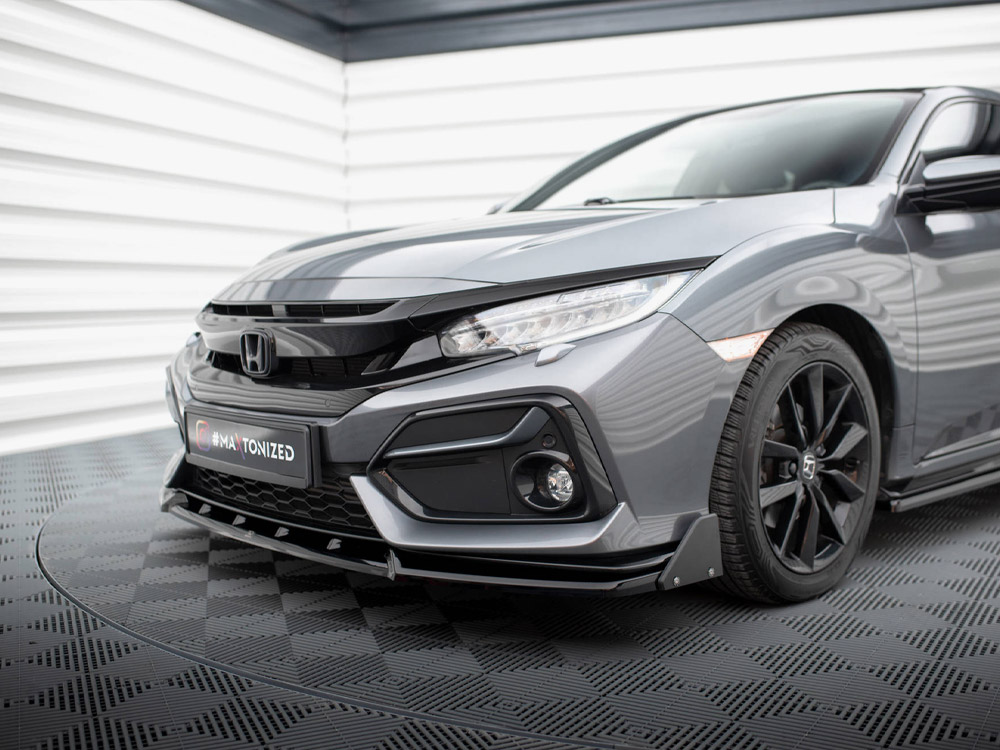 Front Splitter V.1 + Flaps Honda Civic Sport Mk 10 - 4 
