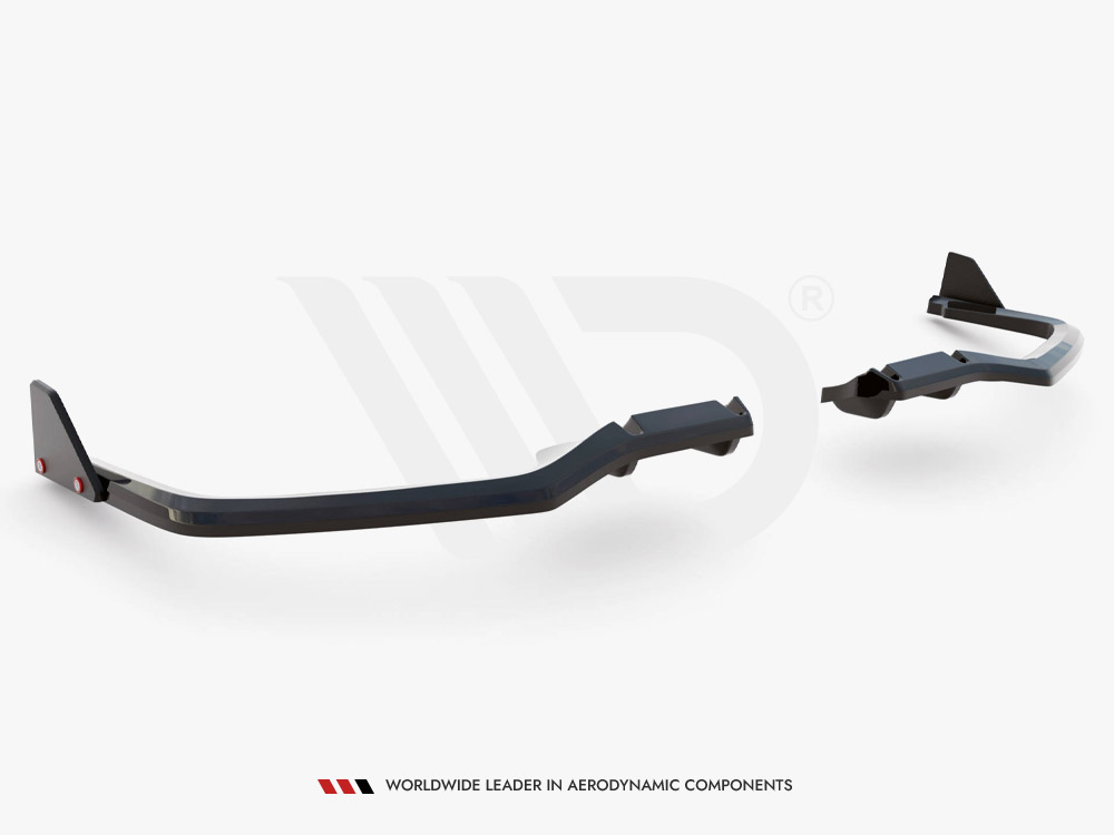 Central Rear Splitter (Vertical Bars) + Flaps Honda Civic Sport Mk 10 - 6 