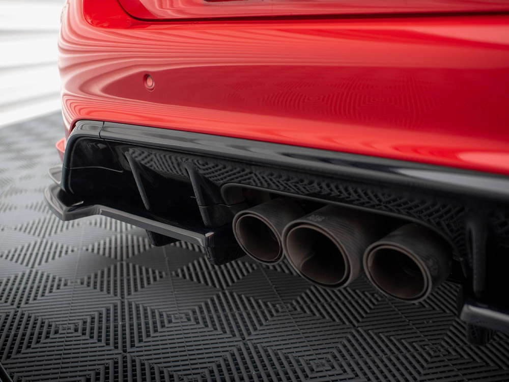 Central Rear Splitter (Vertical Bars) V.1 Honda Civic Type-R Mk 11 - 4 