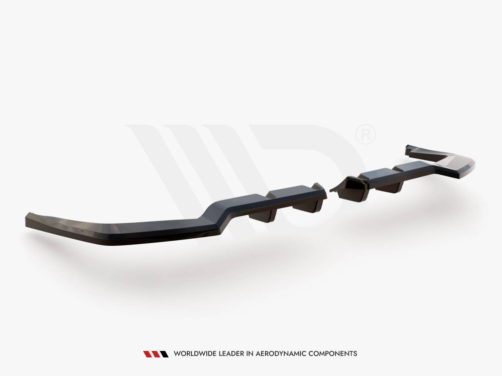Central Rear Splitter (Vertical Bars) V.1 Honda Civic Type-R Mk 11 - 6 