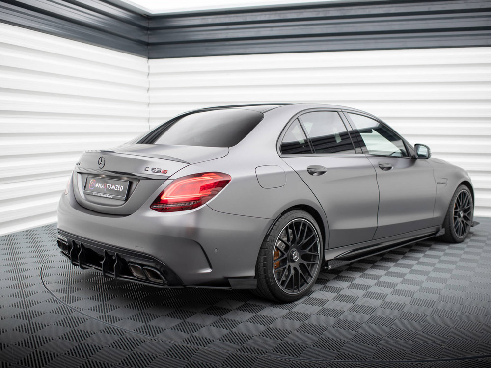 Street Pro Rear Side Splitters + Flaps Mercedes-AMG C63 Sedan / Estate W205 Facelift - 2 