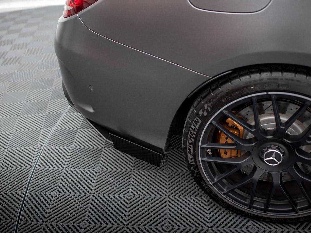Street Pro Rear Side Splitters + Flaps Mercedes-AMG C63 Sedan / Estate W205 Facelift - 4 
