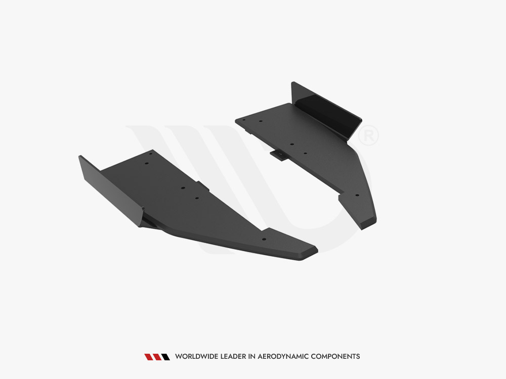 Street Pro Rear Side Splitters + Flaps Mercedes-AMG C63 Sedan / Estate W205 Facelift - 5 