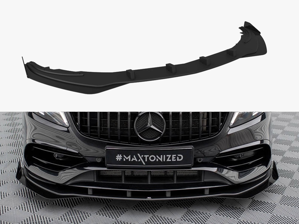 Street PRO Front Splitter + Flaps Mercedes-Benz A AMG-Line W176 Facelift - 1 
