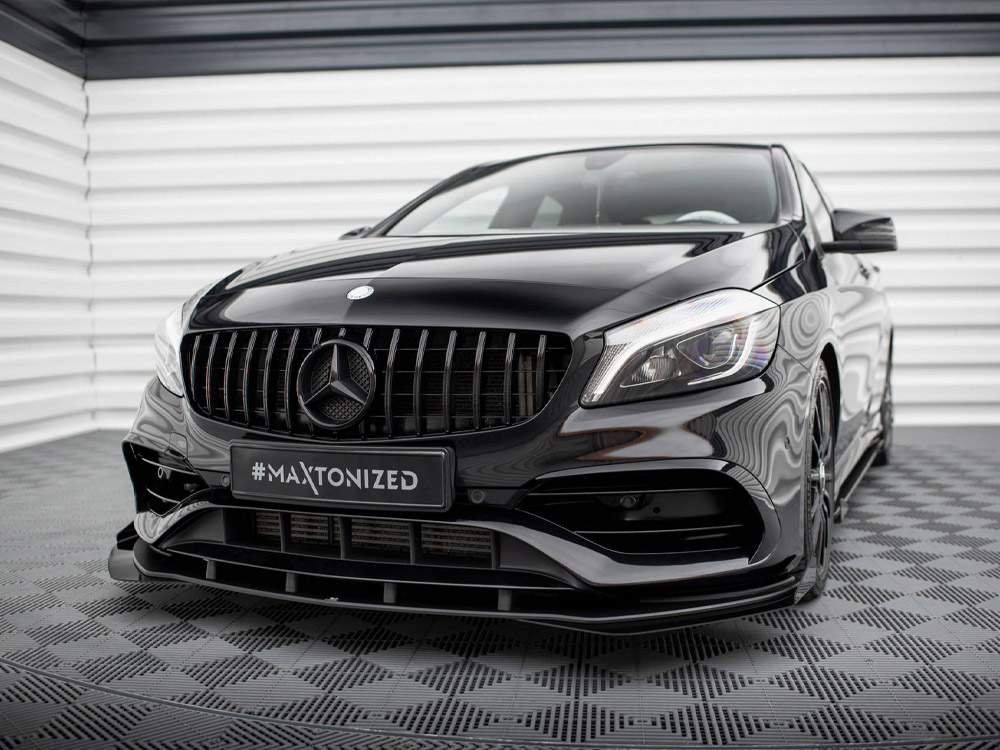 Street PRO Front Splitter + Flaps Mercedes-Benz A AMG-Line W176 Facelift - 2 