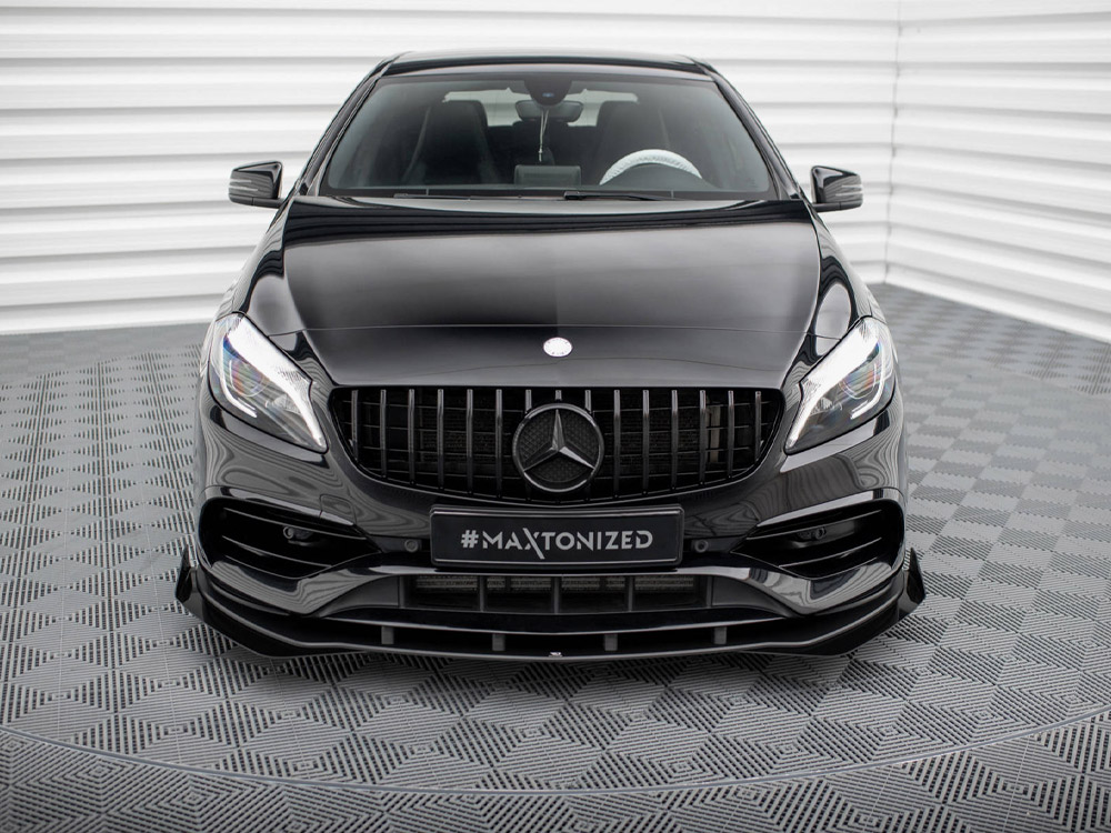 Street PRO Front Splitter + Flaps Mercedes-Benz A AMG-Line W176 Facelift - 3 