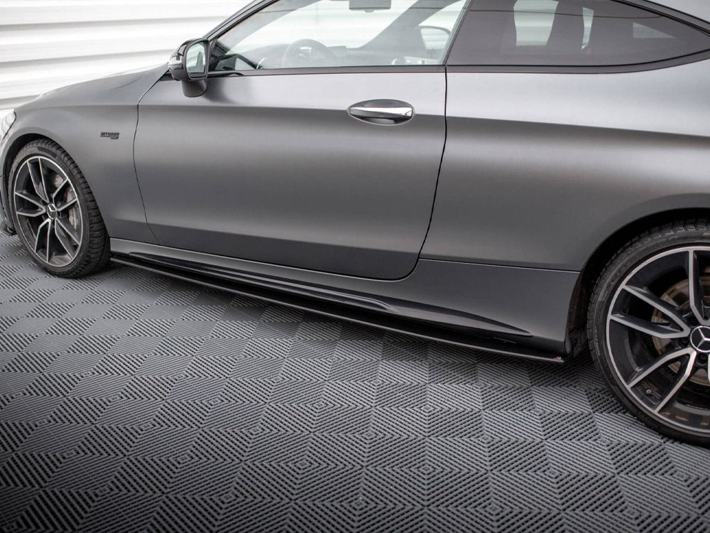 Street PRO Side Skirts Diffusers Mercedes-AMG C43 Coupe C205 Facelift - 4 
