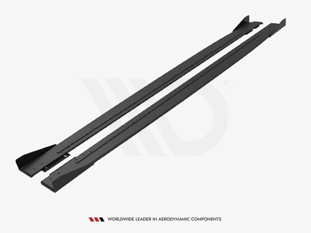 Street PRO Side Skirts Diffusers + Flaps Mercedes-AMG C43 Coupe C205 Facelift - 5 